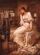 John Melhuish Strudwick Elaine oil on canvas